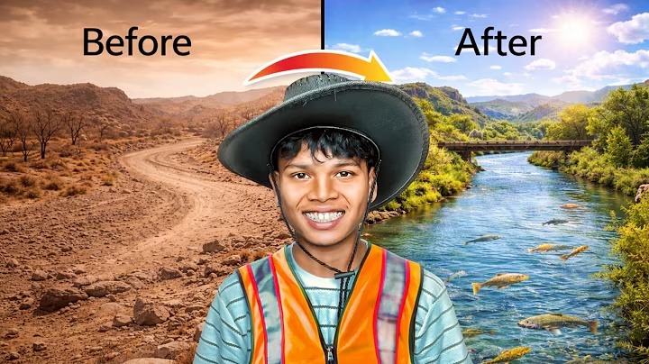 Restoring a Damaged River - Before vs After