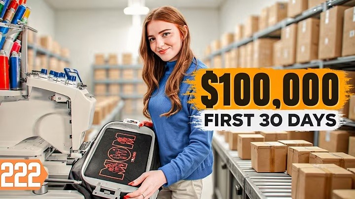 Earning $100,000 in First 30 Days (Embroidery)
